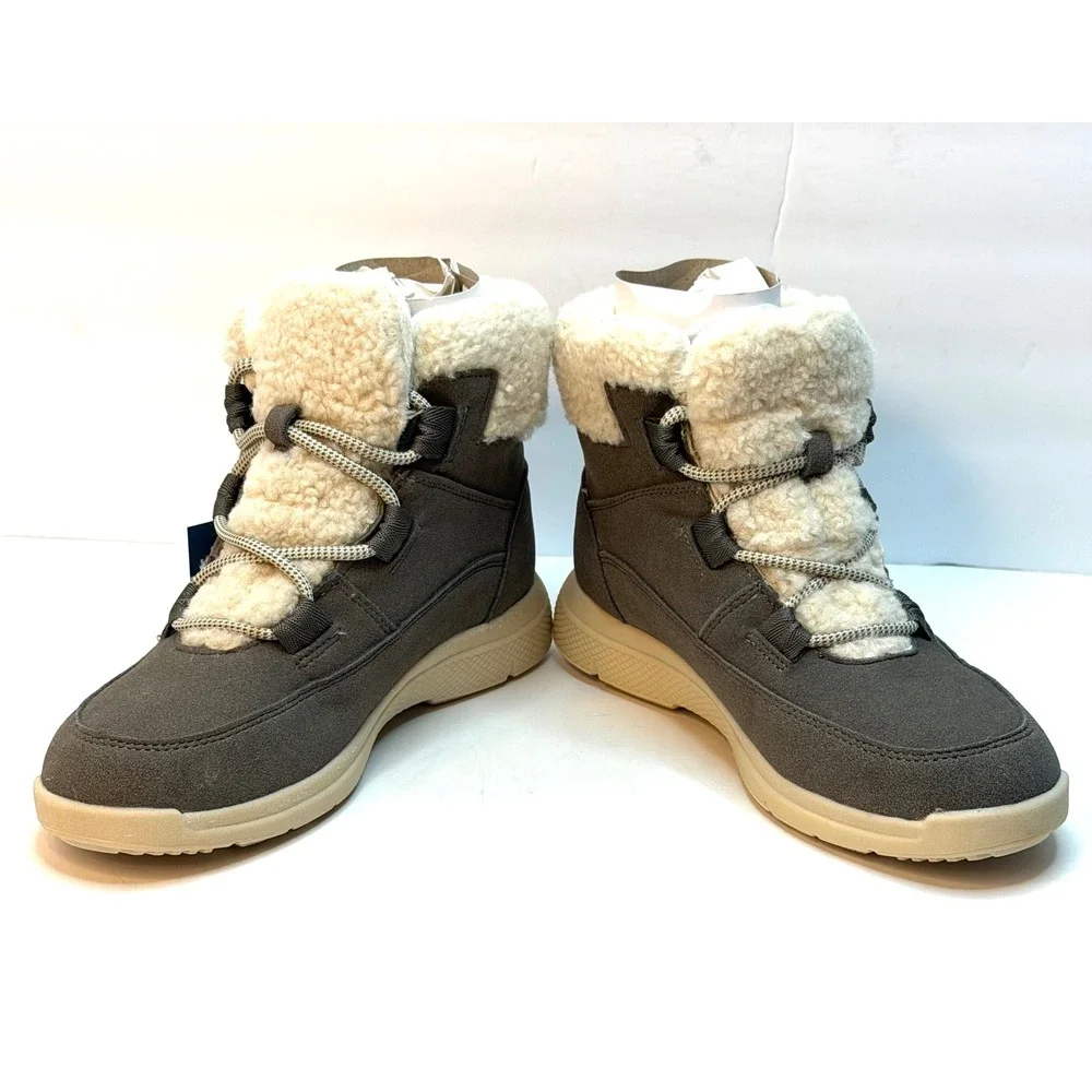 JBU Women's Freeze Round Toe Boots Grey Size 7.5M NWT/BOX